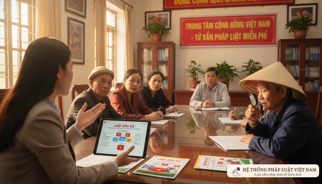 Phổ biến pháp luật bầu cử cho người dân