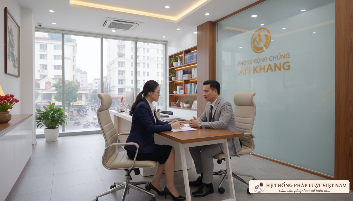 Công chứng viên giải thích pháp luật