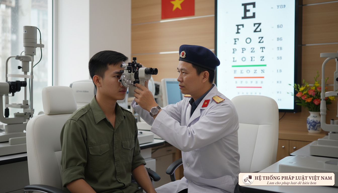 Bị cận thị 2 Diop có được tham gia lực lượng Dân quân tự vệ không?
