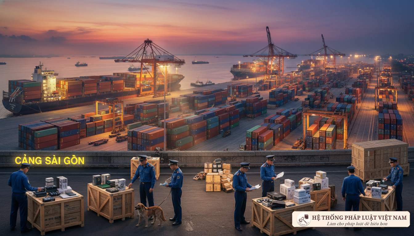 Cảng biển Việt Nam với các container hàng hóa