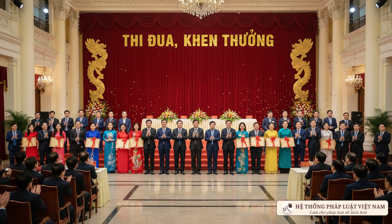 Lễ trao tặng bằng khen Bộ Nội vụ