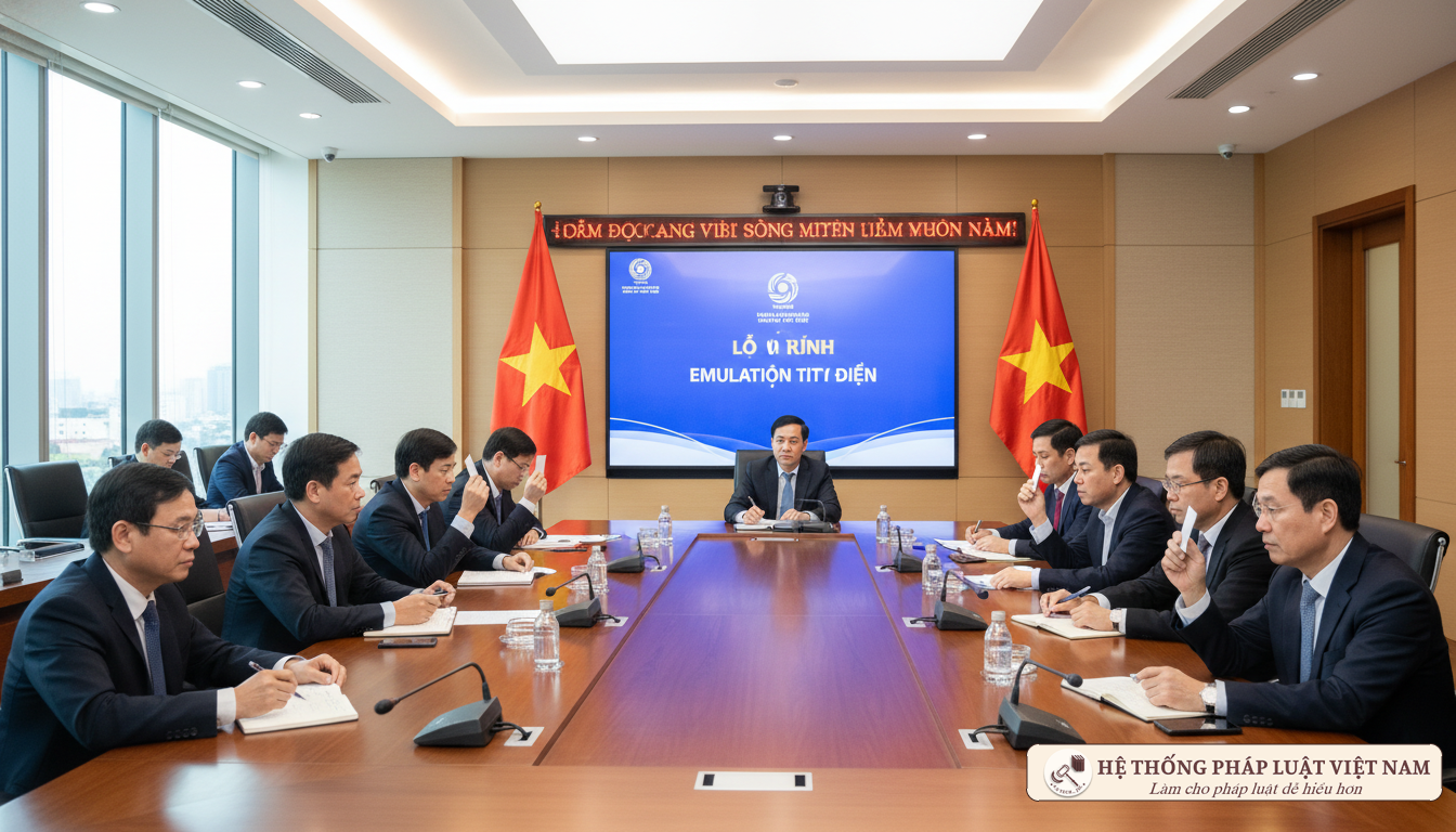 Họp bình xét thi đua khen thưởng tại cơ quan nhà nước