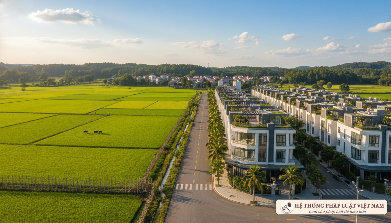 Chuyển đổi mục đích sử dụng đất nông nghiệp sang khu dân cư
