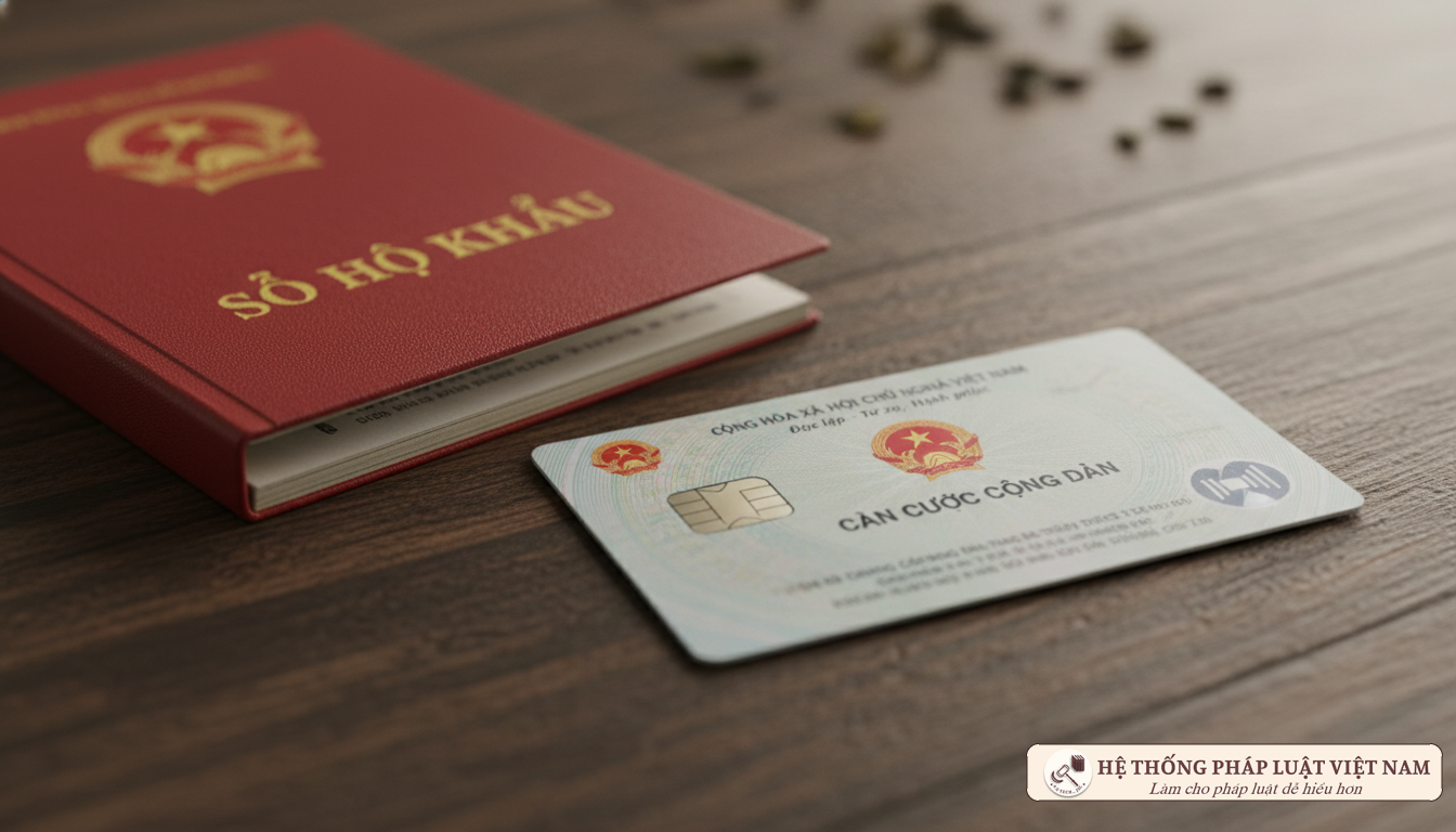 Thẻ Căn cước công dân gắn chip và Sổ hộ khẩu