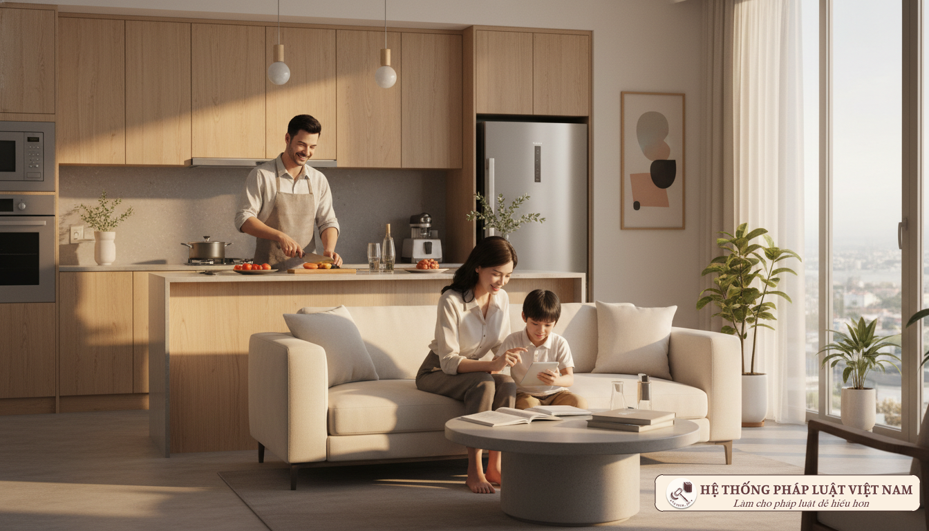 Gia đình Việt Nam chia sẻ việc nhà