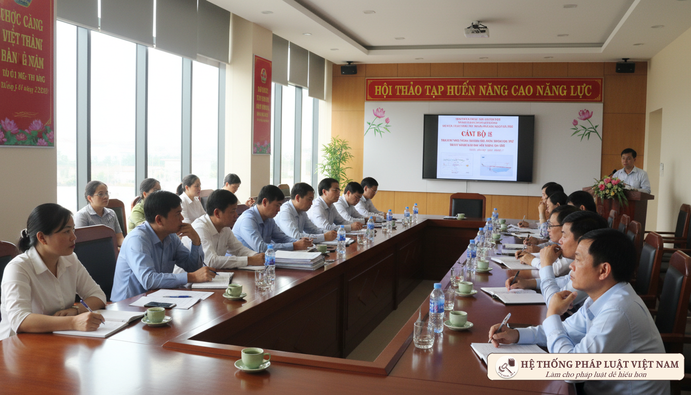 Nâng cao trình độ chuyên môn nghiệp vụ cho cán bộ cơ sở
