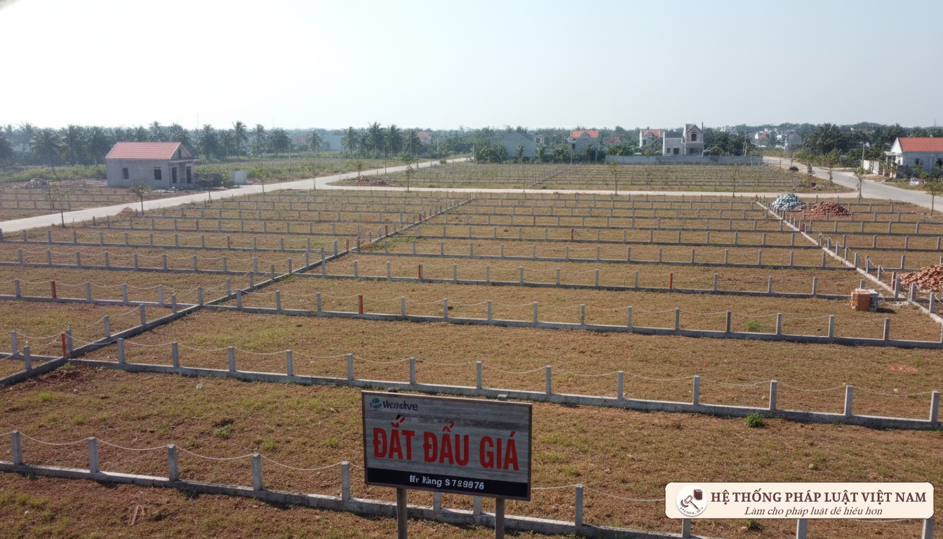 Khu đất dự án đấu giá tại Việt Nam