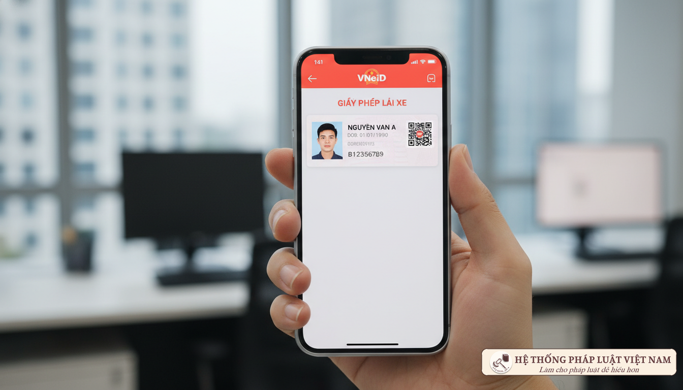 Ứng dụng VNeID tích hợp GPLX