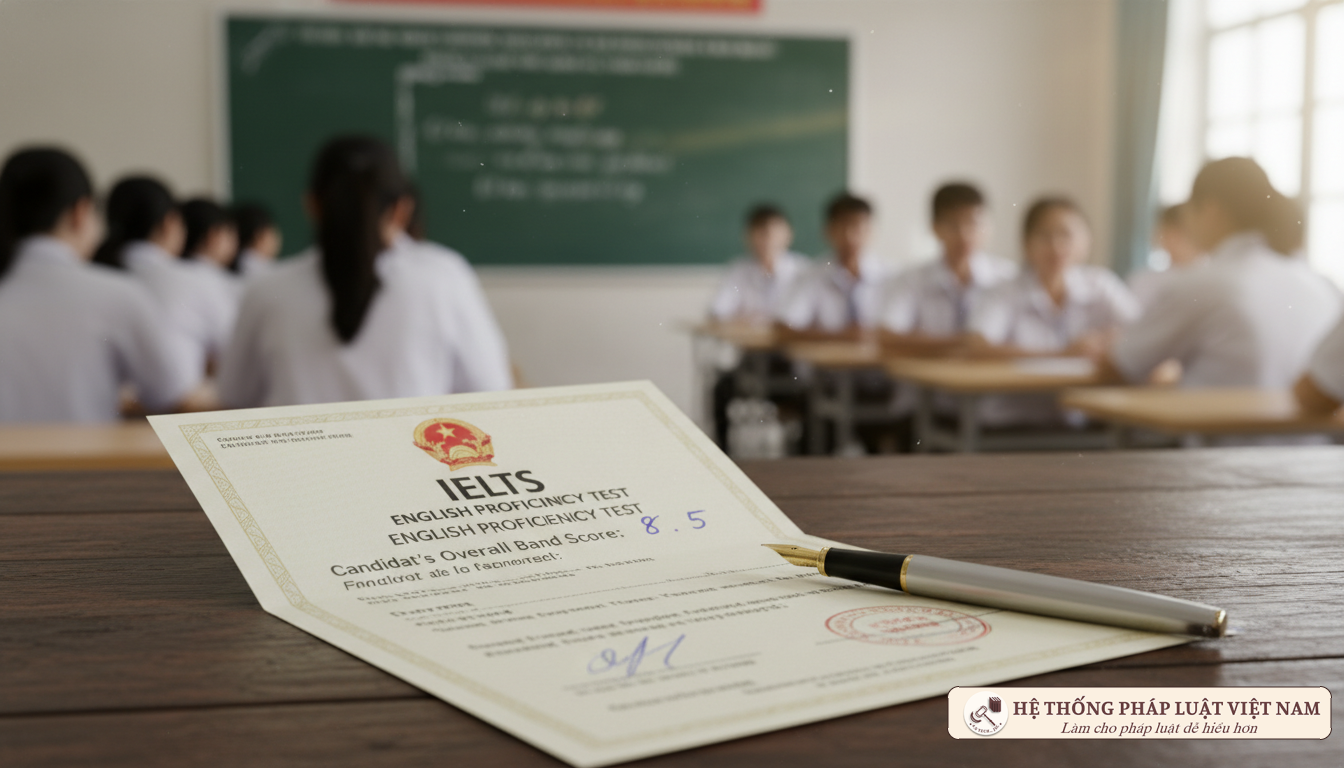 Chứng chỉ IELTS và bút viết