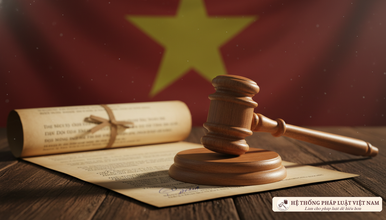 Búa tòa án và văn bản luật