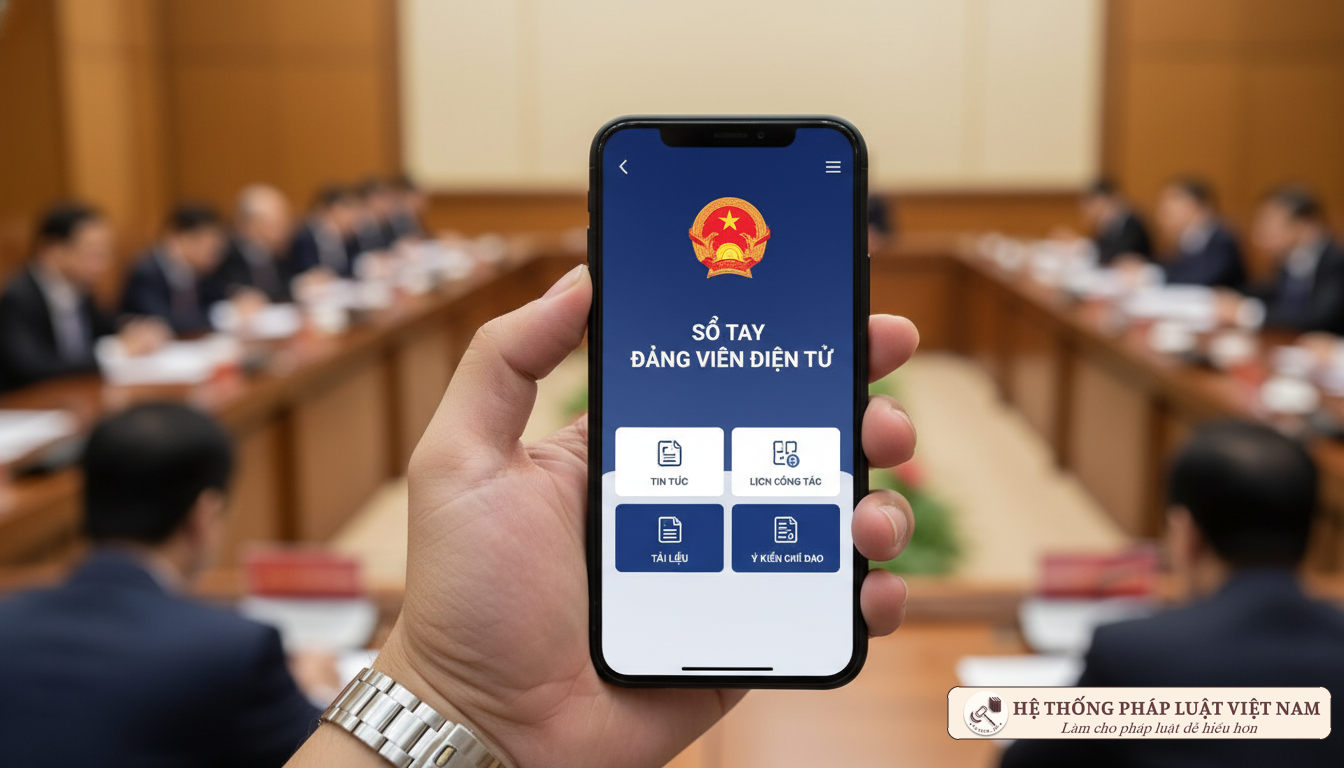 Ứng dụng Sổ tay đảng viên điện tử