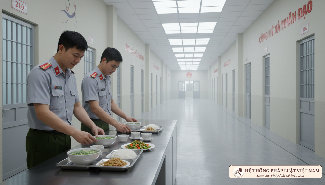Chuẩn bị bữa ăn cho tử tù