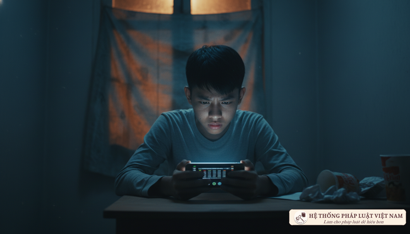 Thanh niên lo lắng vì cá độ bóng đá