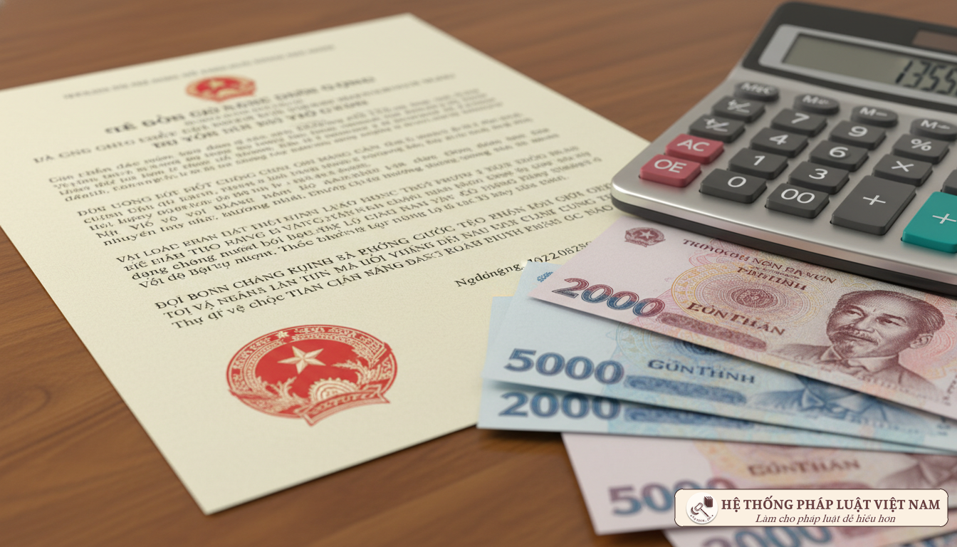 Tài liệu và máy tính tính lương