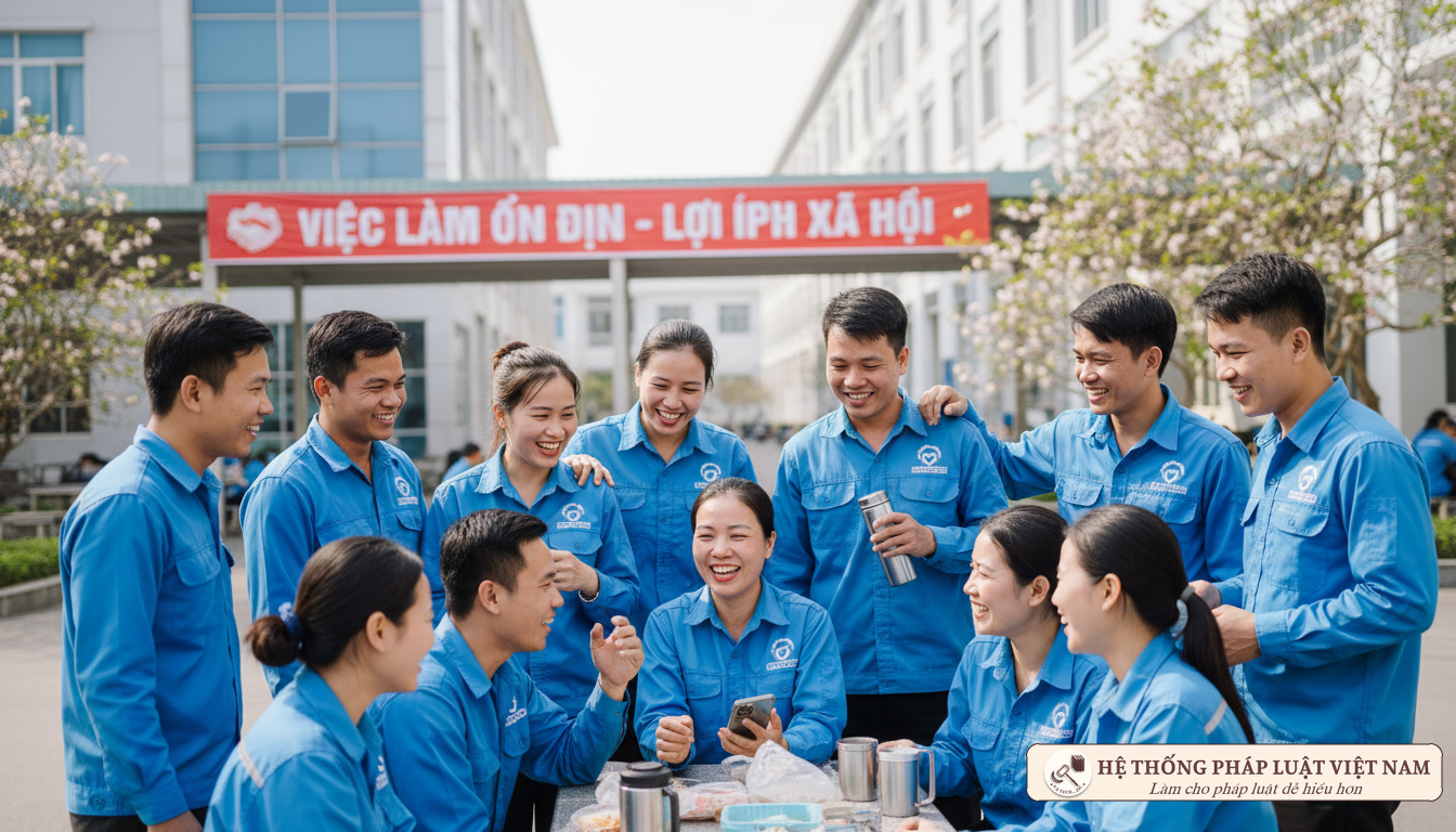 Người lao động Việt Nam thảo luận về chính sách bảo hiểm