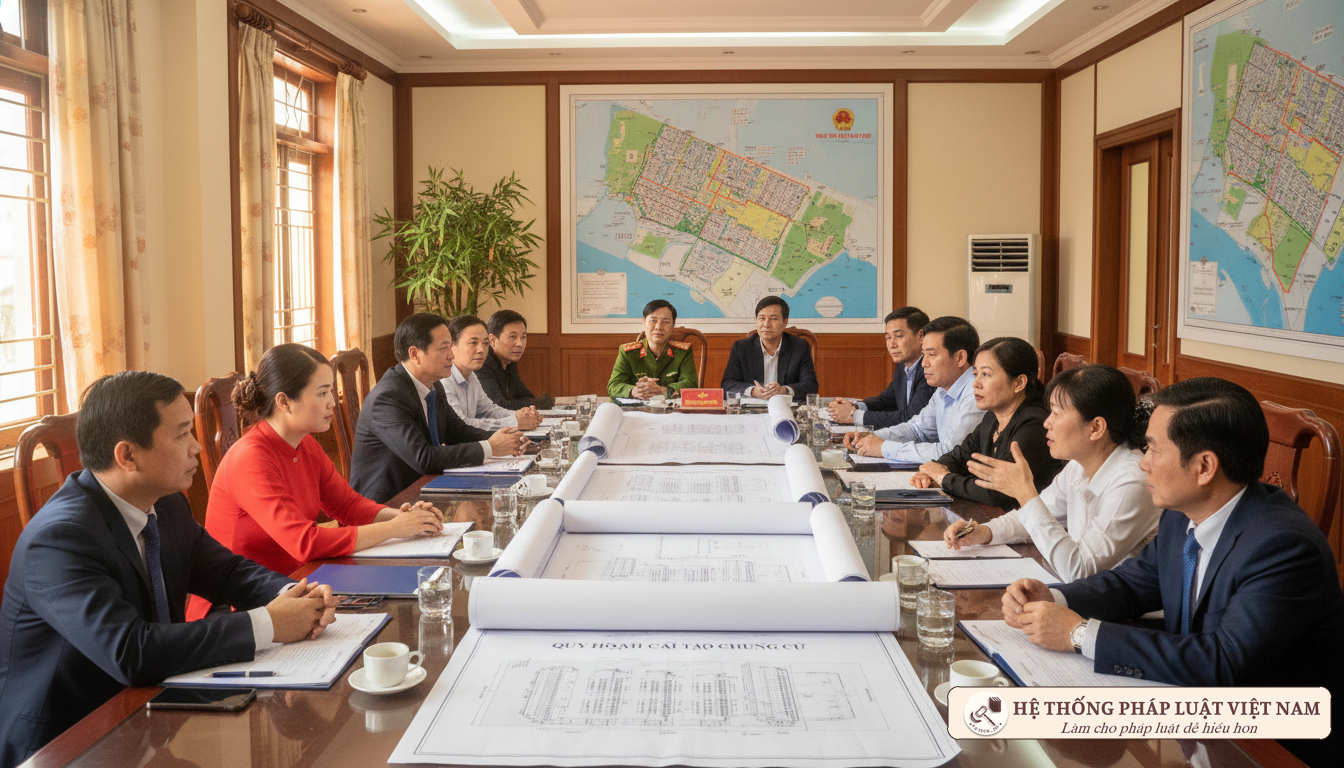 Họp dân về cải tạo chung cư