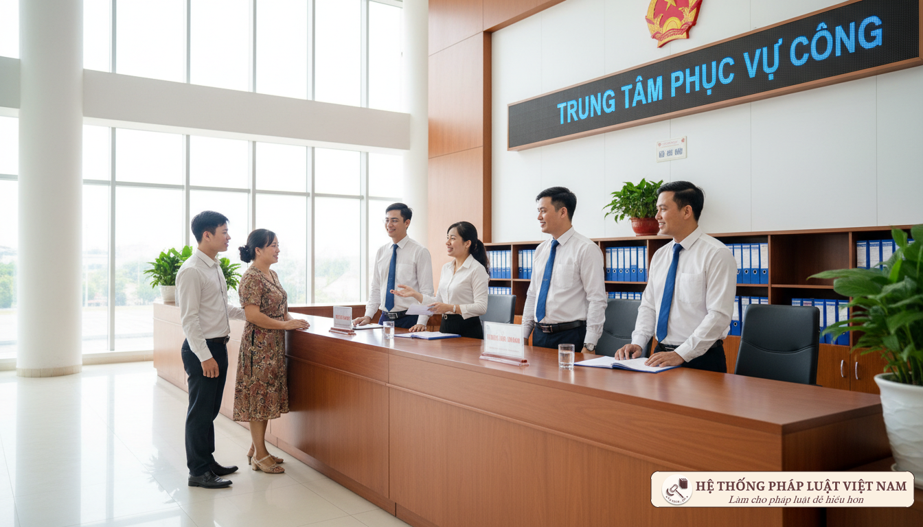 Cán bộ công chức tiếp dân tận tình