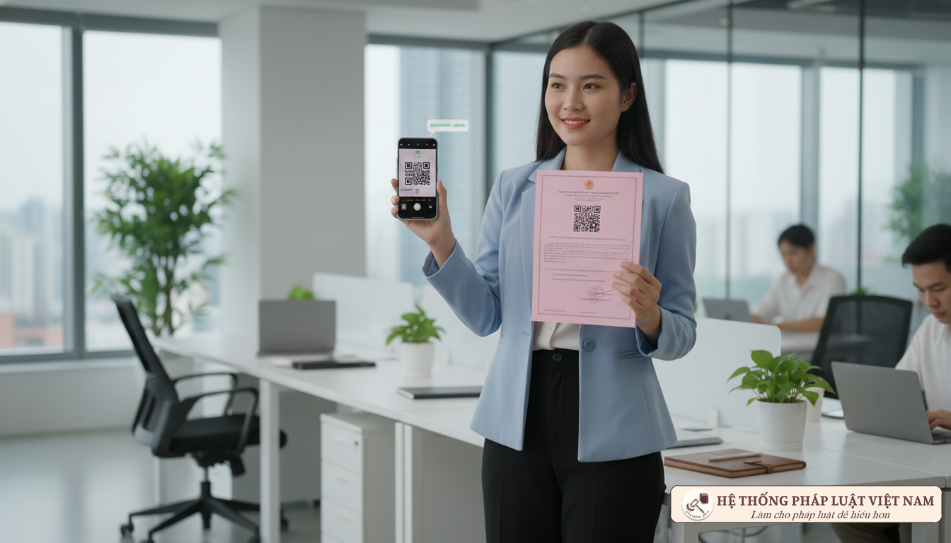 Quét mã QR sổ đỏ