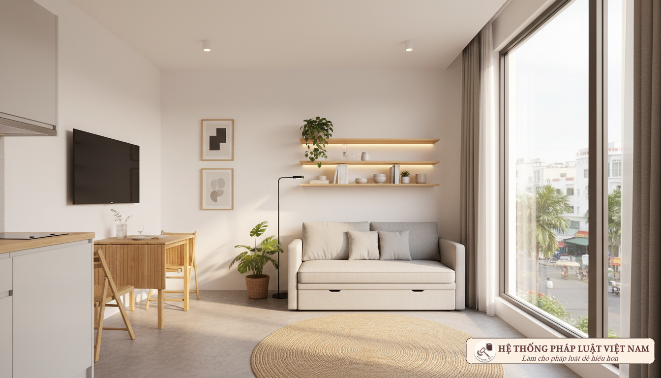 Thiết kế nội thất căn hộ 25m2