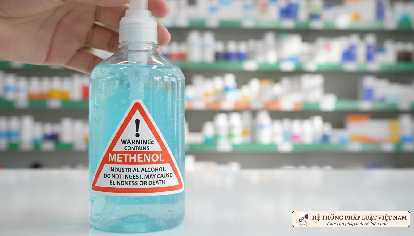 Cảnh báo Methanol trong nước sát khuẩn