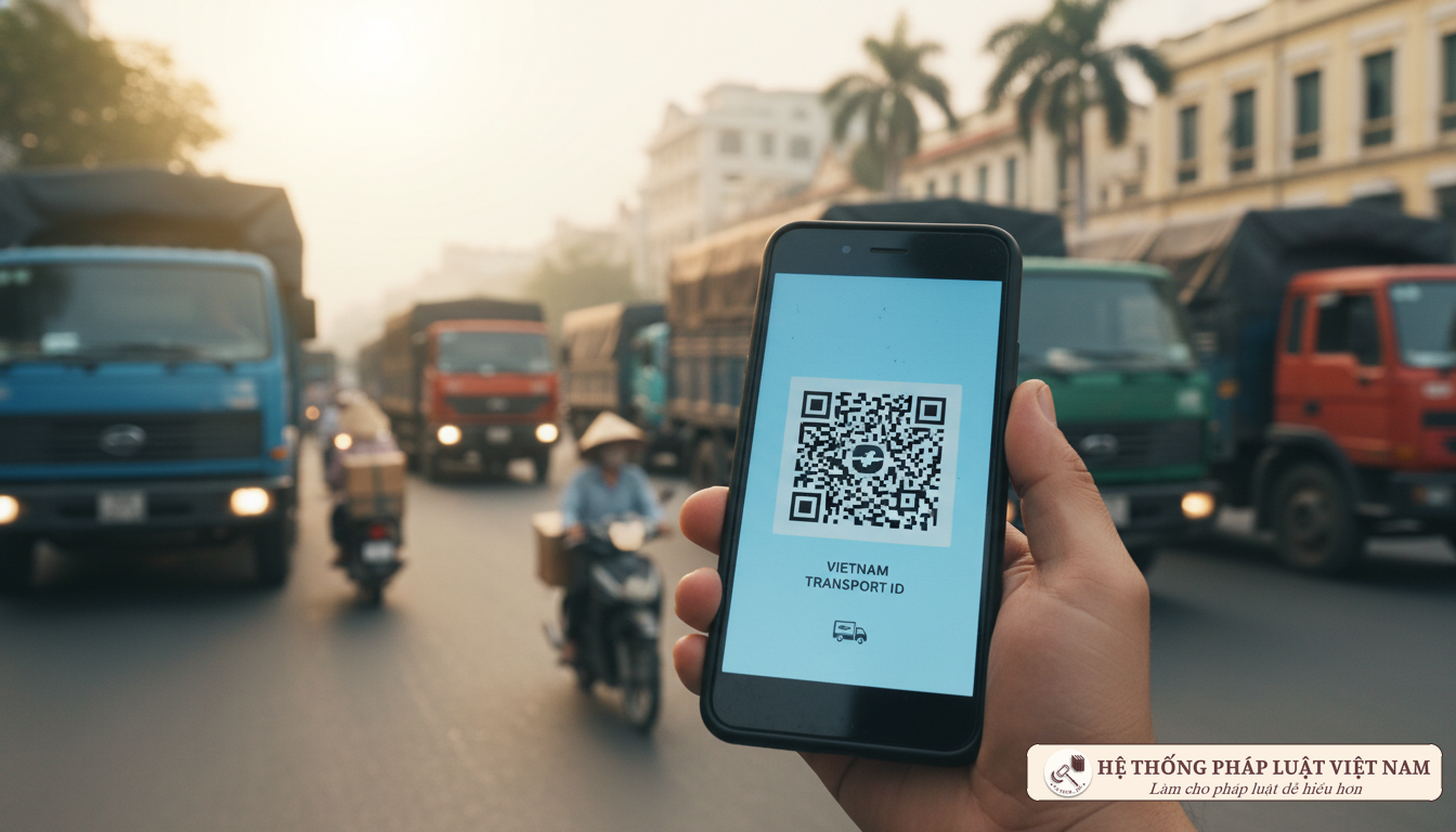 Sử dụng mã QR nhận diện phương tiện trên điện thoại di động