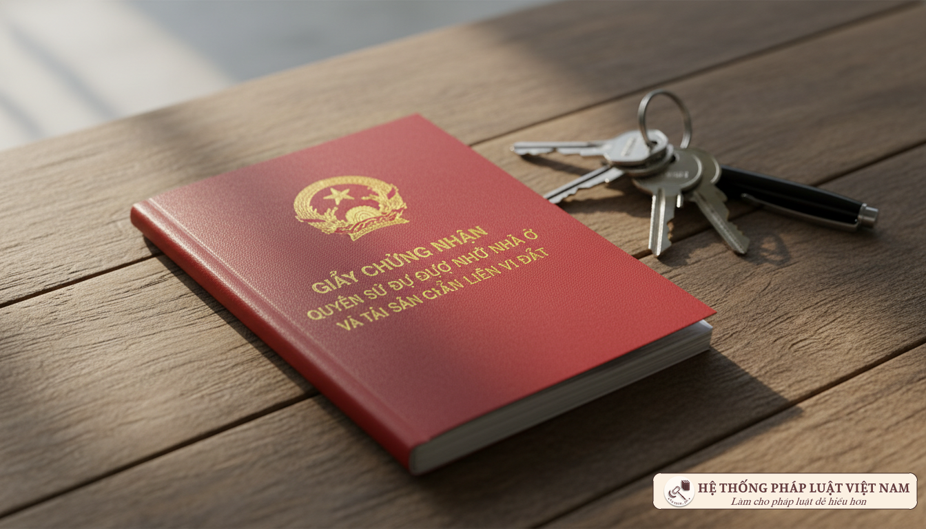 Sổ đỏ và chìa khóa nhà
