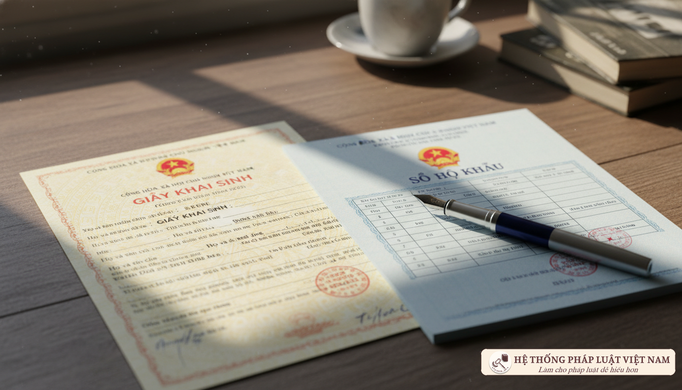 Giấy khai sinh và tờ khai cư trú