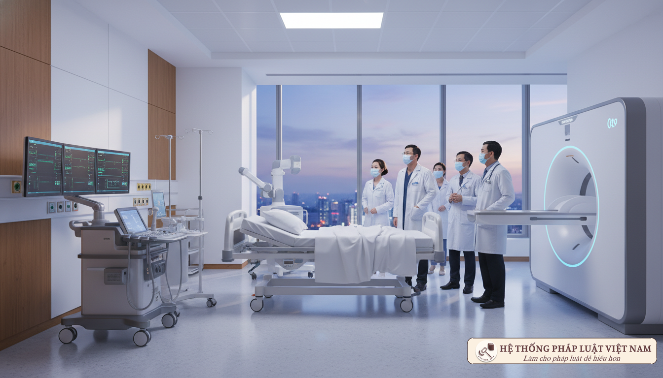 Trang thiết bị y tế hiện đại trong bệnh viện