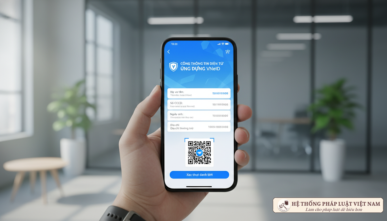 Ứng dụng VNeID trên điện thoại