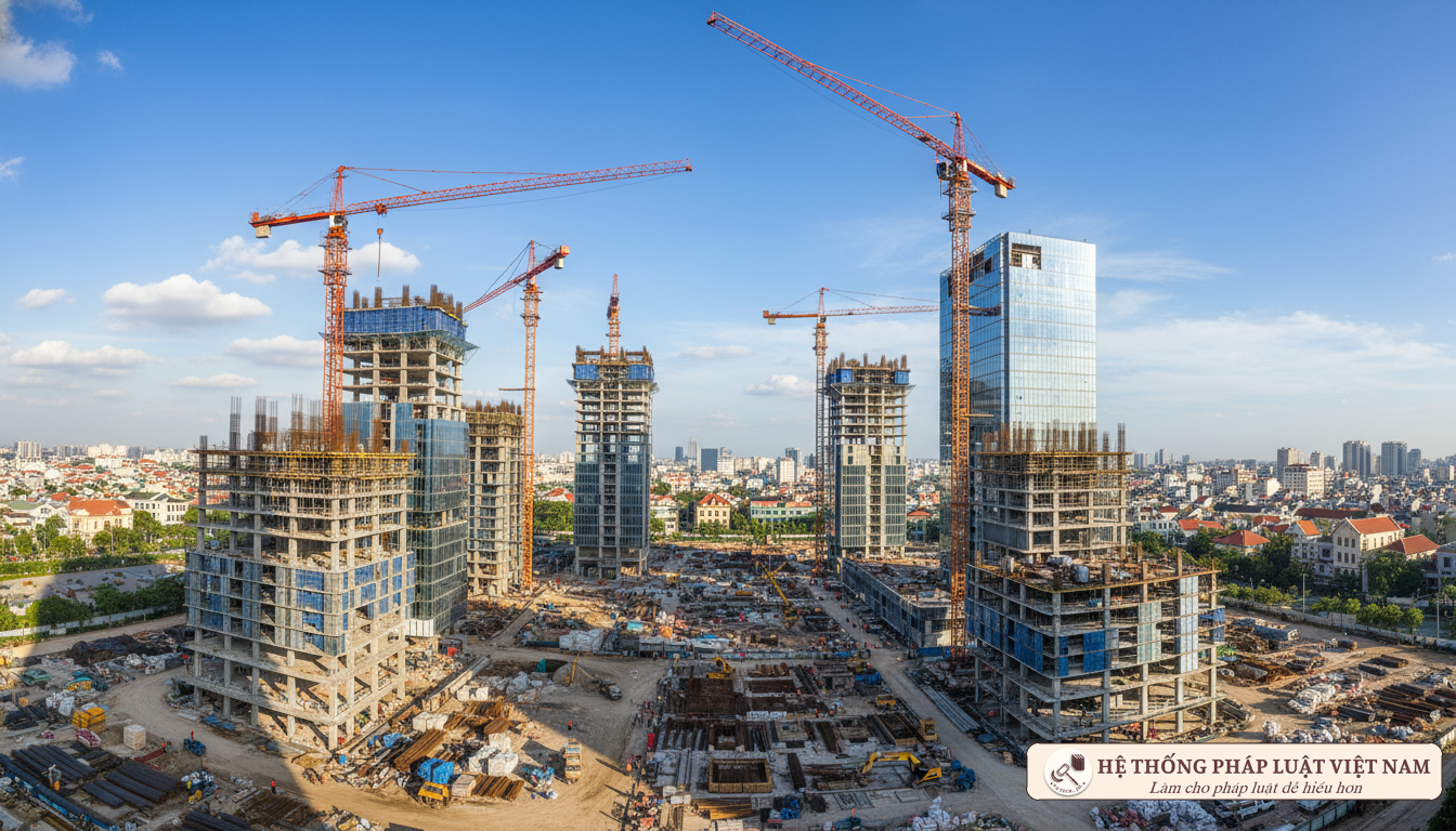 Công trường xây dựng tại Việt Nam