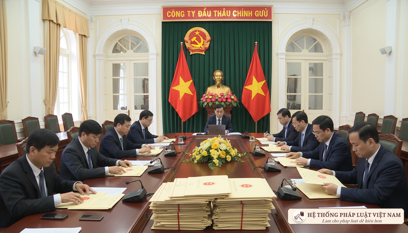 Lễ mở thầu tại cơ quan nhà nước Việt Nam