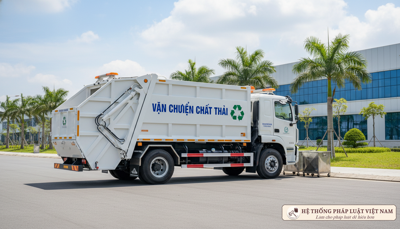 Xe vận chuyển chất thải công nghiệp