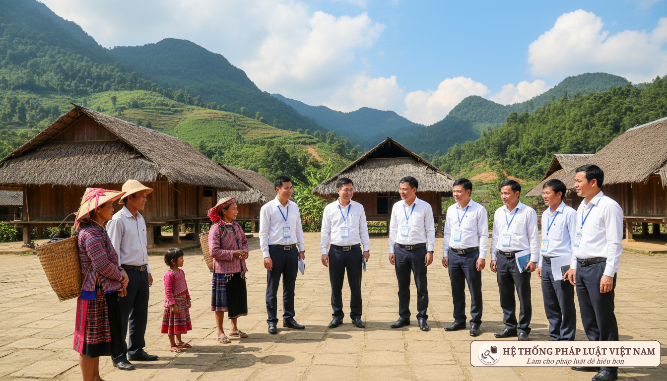 Cán bộ công tác tại vùng sâu vùng xa