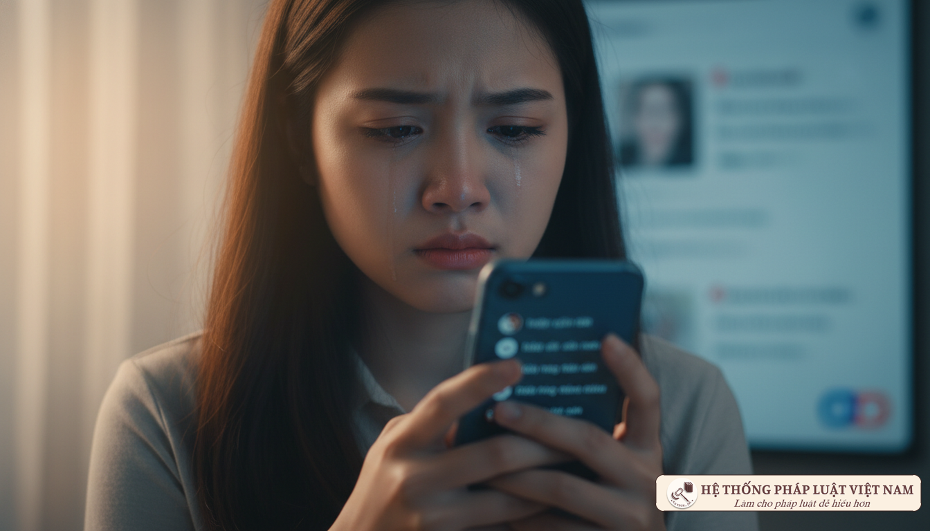 Người buồn bã khi đọc bình luận xúc phạm trên mạng xã hội