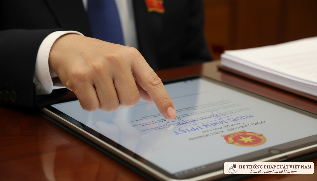 Ký số điện tử trong phiên họp Chính phủ