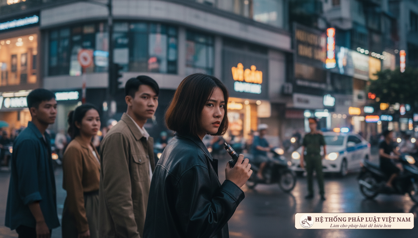 Thanh niên sử dụng thuốc lá điện tử và sự giám sát của cơ quan chức năng