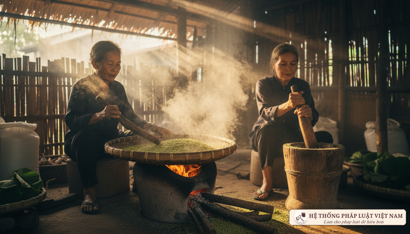 Nghề cốm Mễ Trì di sản quốc gia