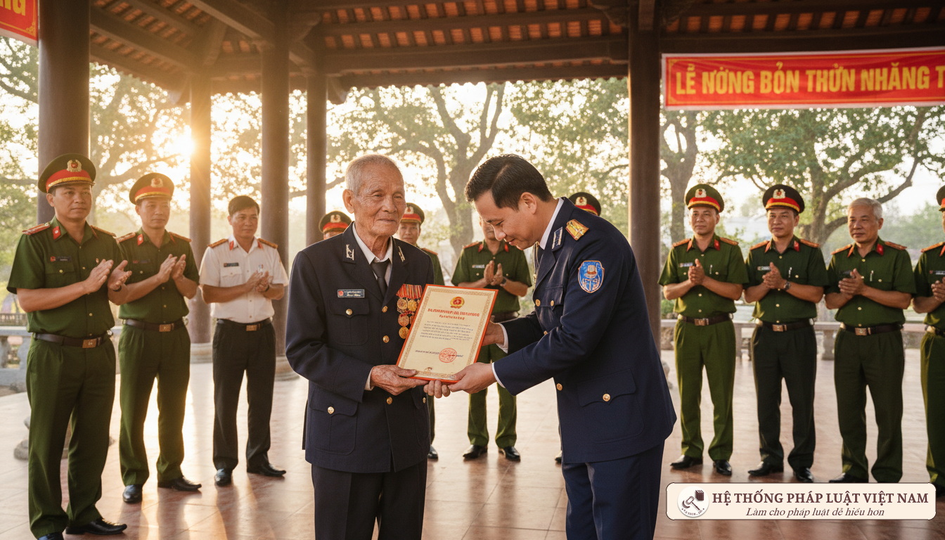 Tri ân cán bộ công an lão thành