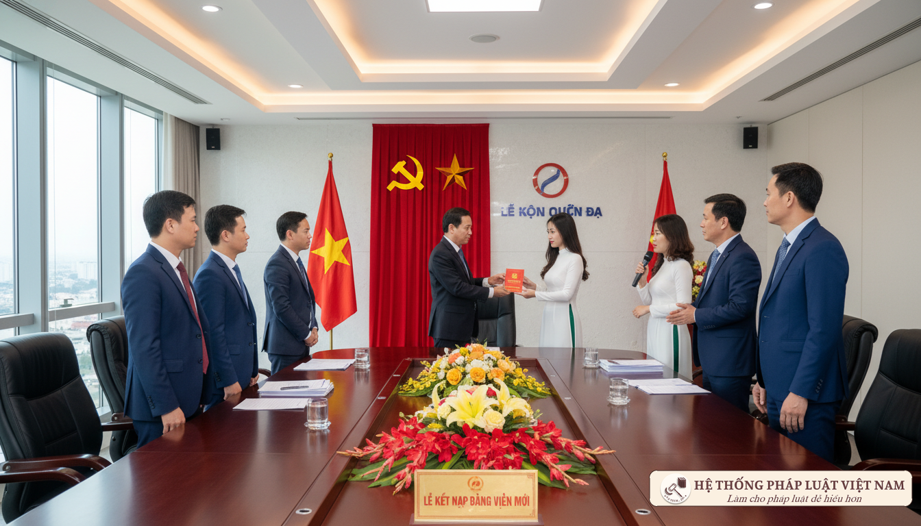 Lễ kết nạp Đảng viên mới tại doanh nghiệp