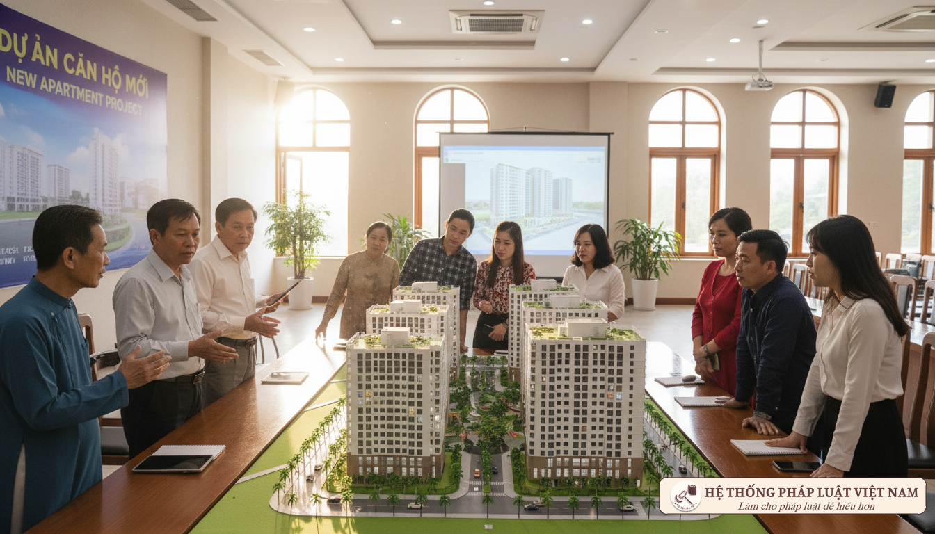 Cư dân thảo luận về phương án tái định cư