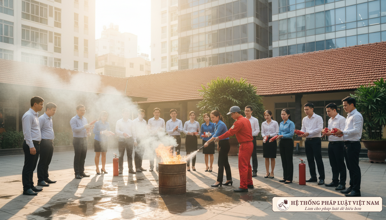 Tập huấn PCCC cho nhân viên
