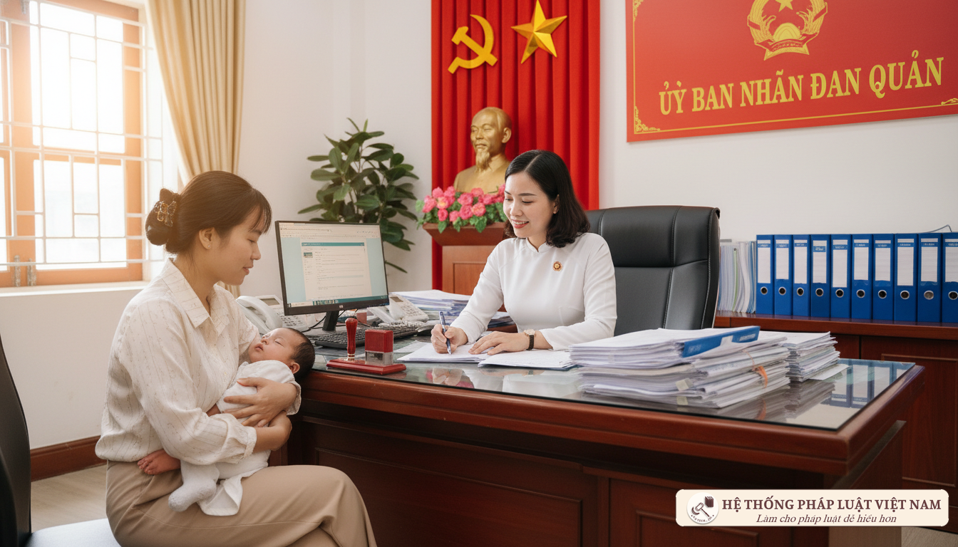 Thủ tục đăng ký khai sinh tại UBND cấp xã