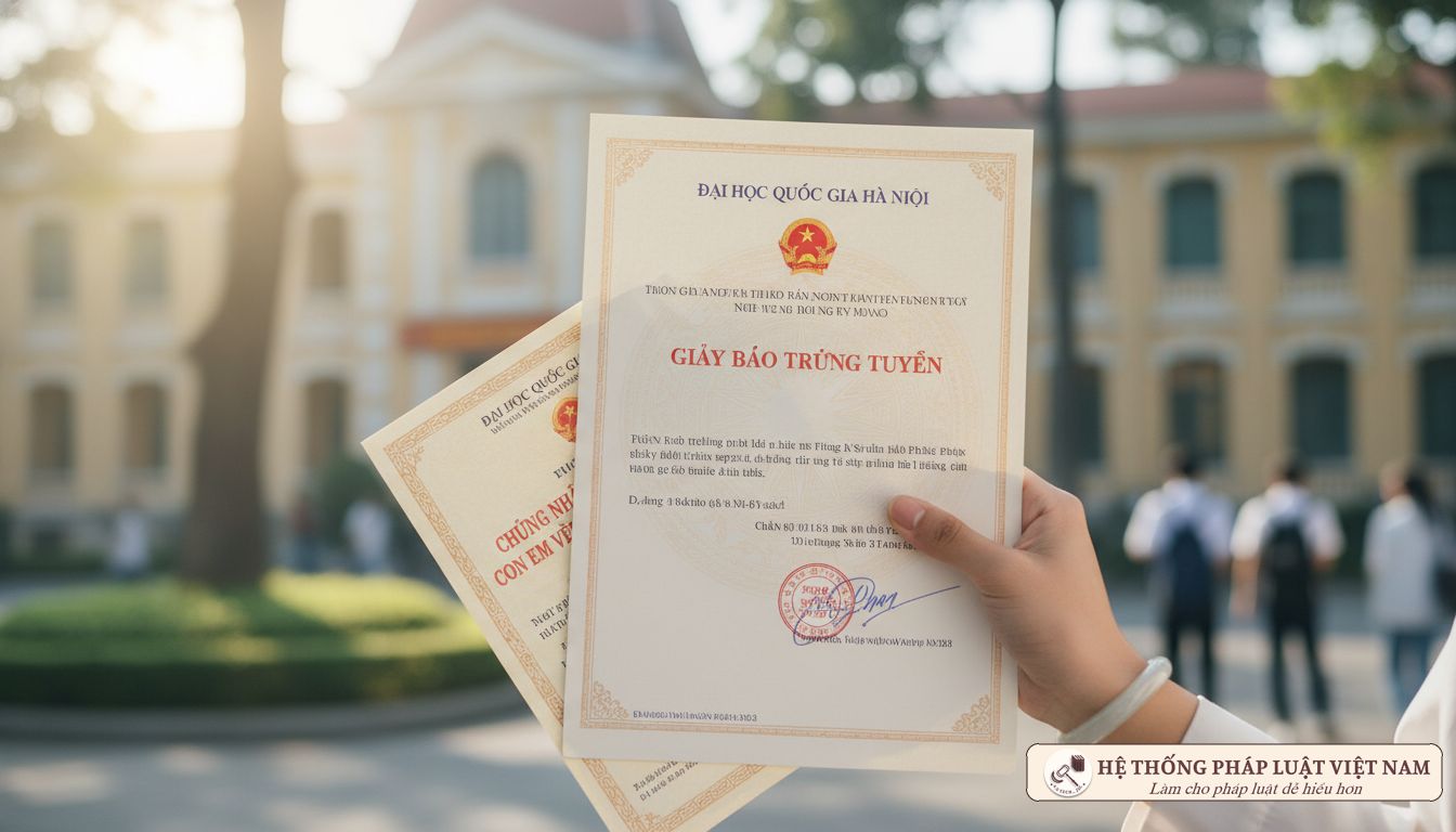 Hồ sơ và giấy xác nhận sinh viên con thương binh