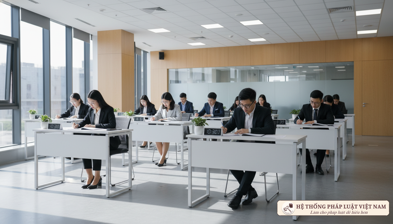 Thí sinh thi tuyển công chức Việt Nam