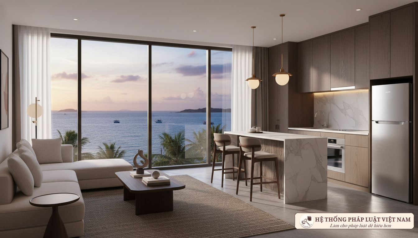 Nội thất căn hộ Condotel hiện đại