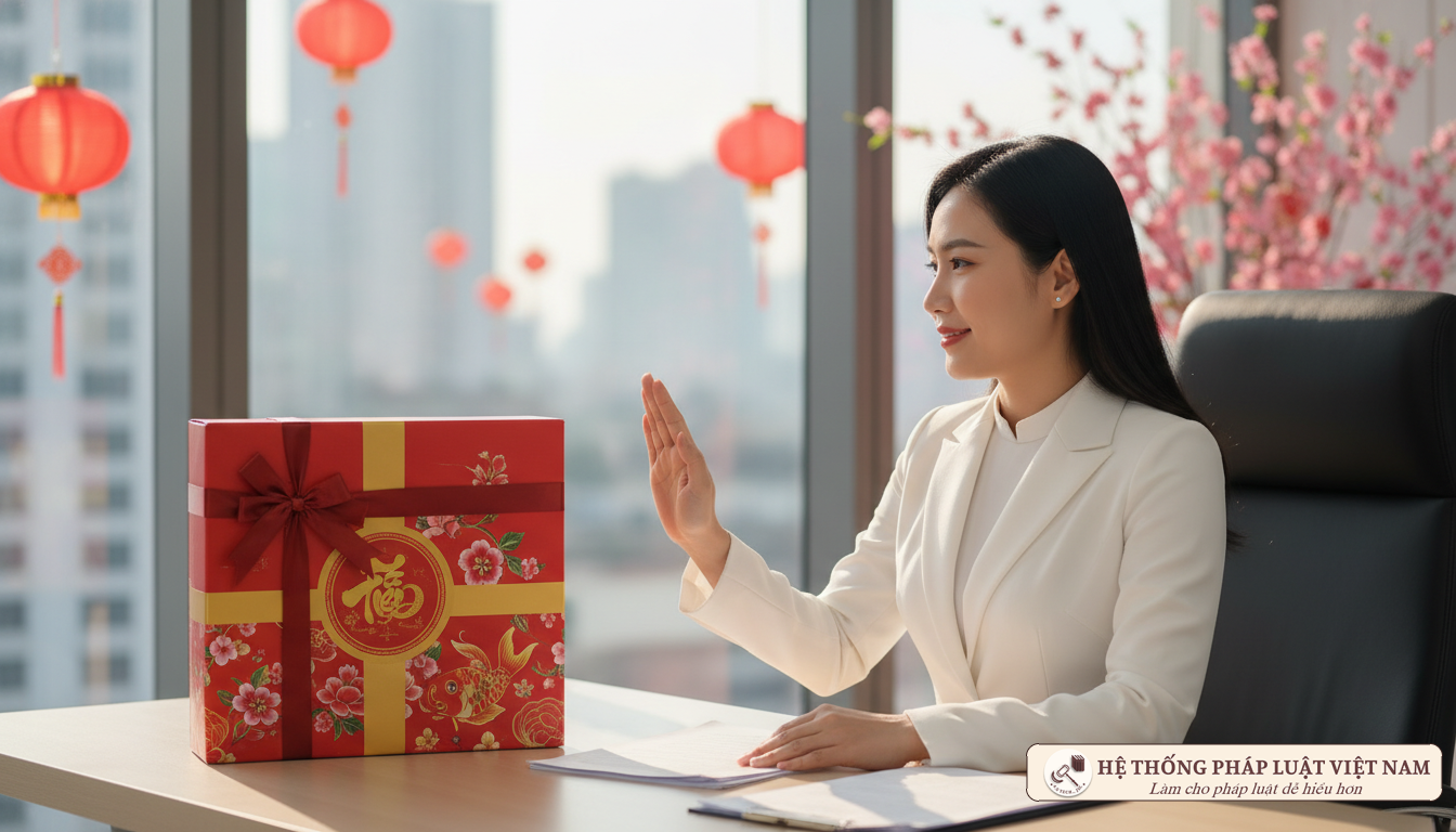 Công chức cần làm gì khi nhận được quà biếu Tết để không vi phạm pháp luật?
