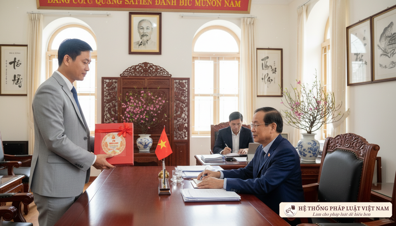Báo cáo và nộp lại quà tặng