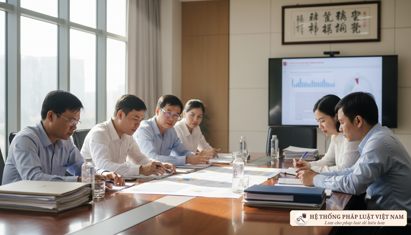Họp triển khai nhiệm vụ tại UBND xã