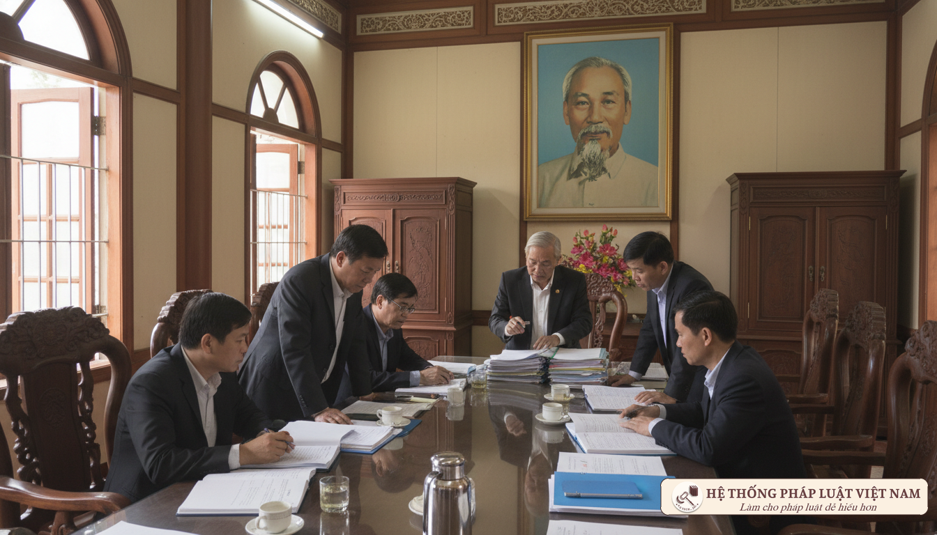 Họp bàn phương án giải quyết công chức dôi dư