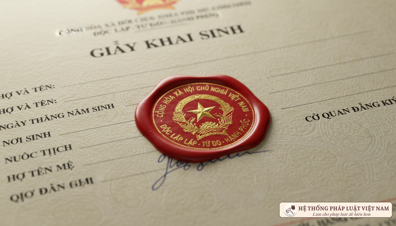 Bản sao giấy khai sinh có chứng thực